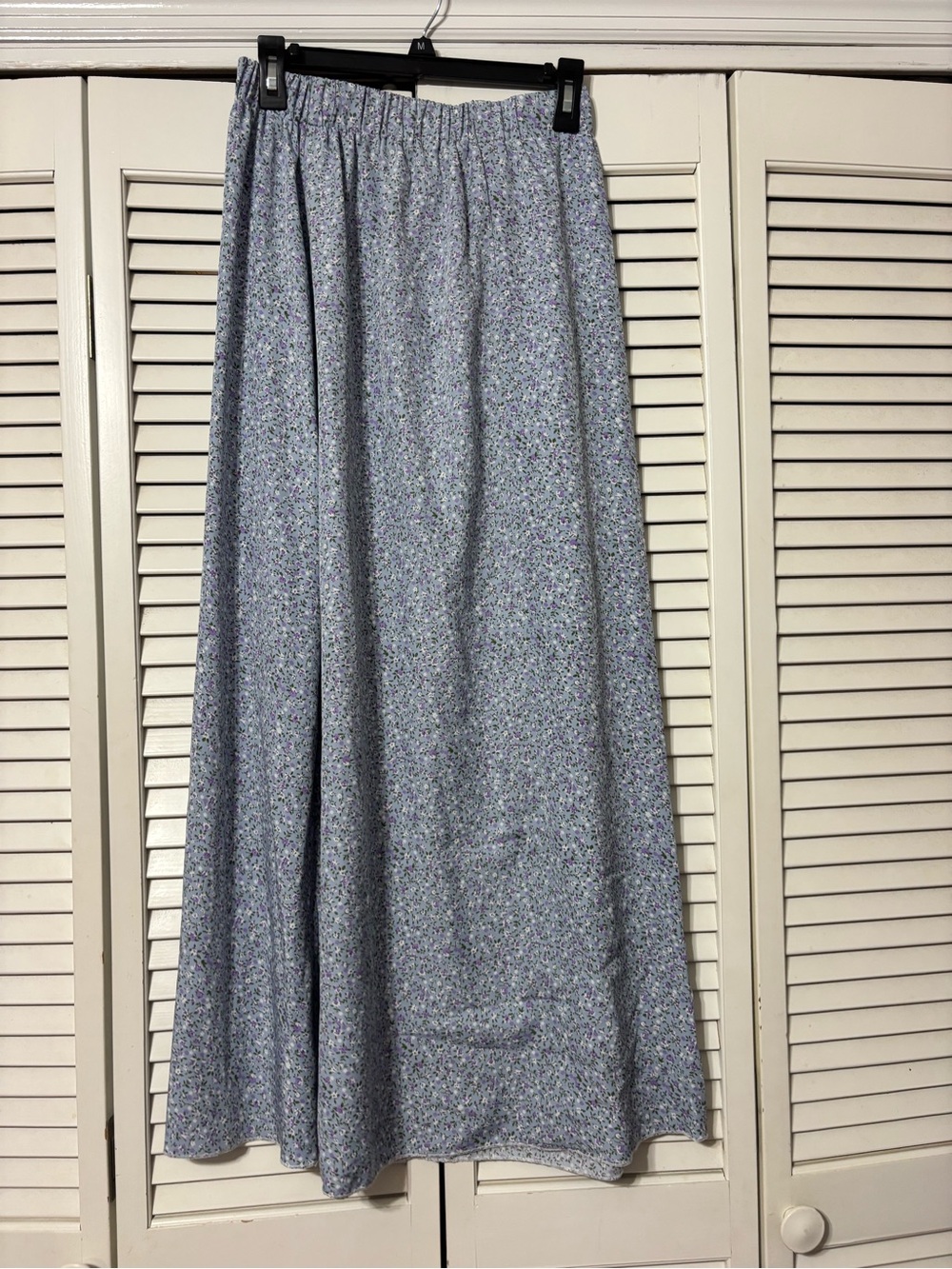 SHEIN Light Blue Floral Maxi Skirt